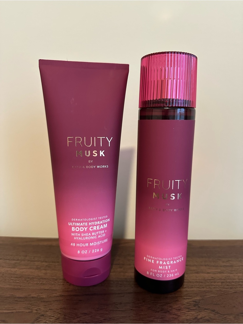 Bath & Body Works Fruity Musk Body Cream & Mist Duo